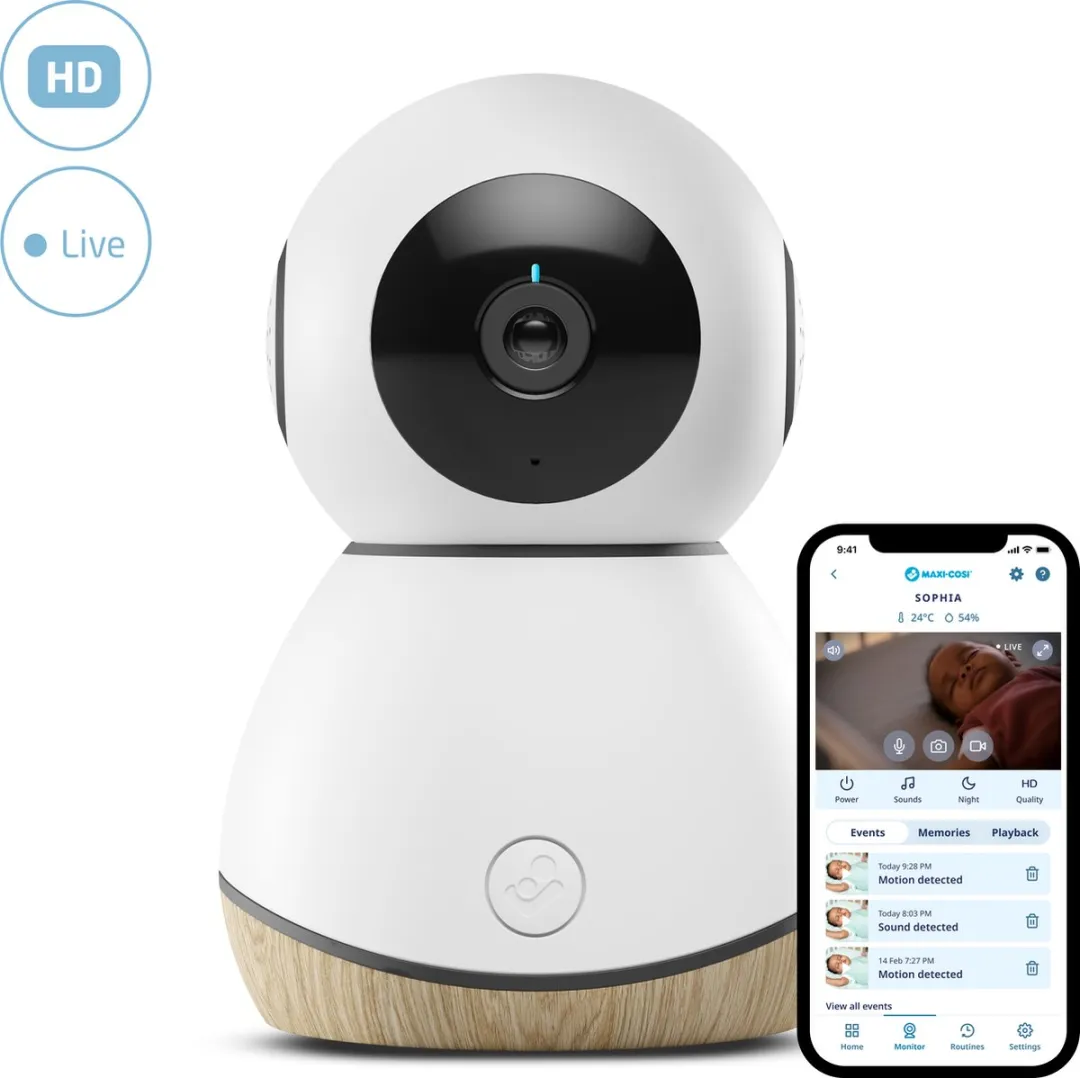 Maxi-Cosi See Babyfoon - App-verbonden - Geluid & beweging - Wit