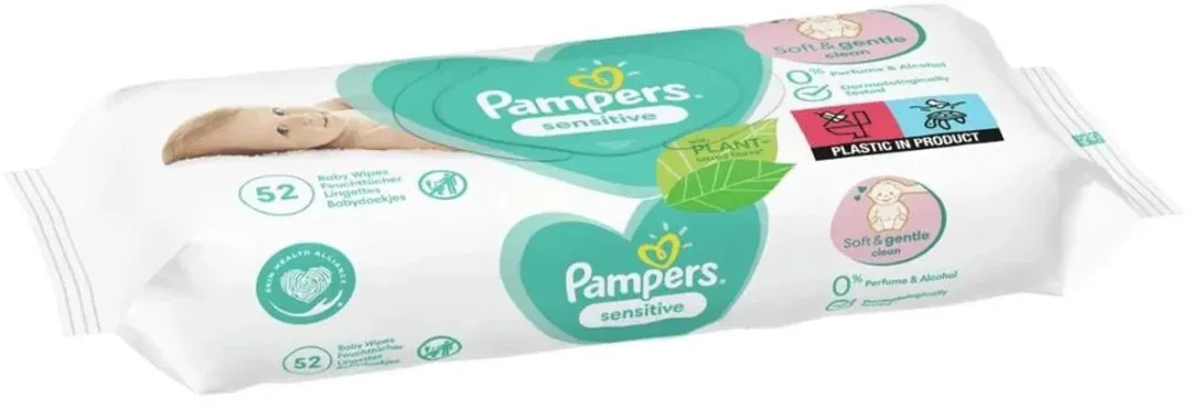 Pampers Billendoekjes Sensitive 156 Stuks - 3x52