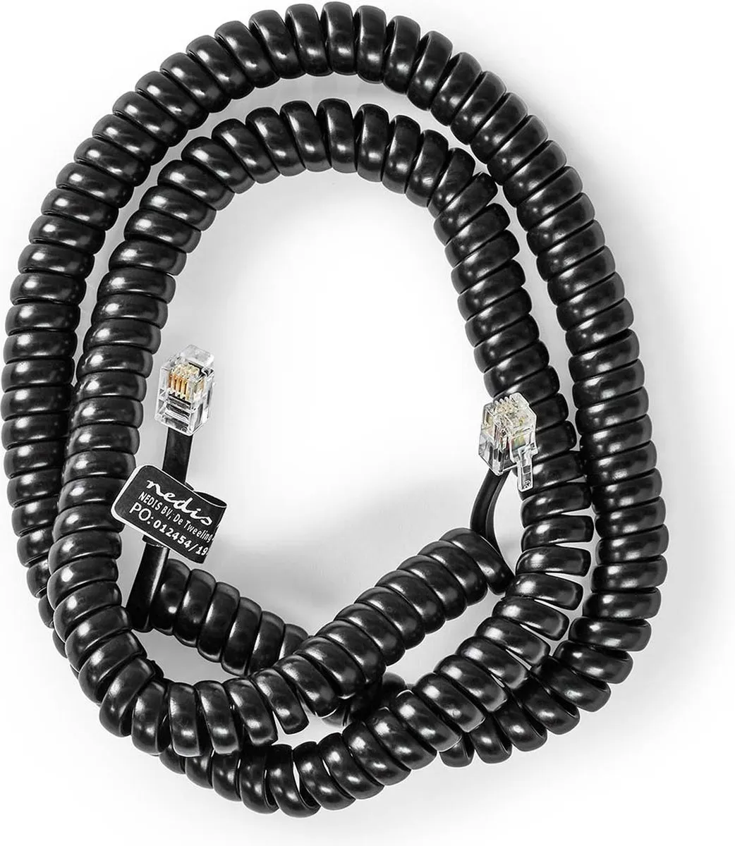 Nedis Telecomkabel TCGP90100BK50 RJ10 - 5m - Zwart - afbeelding 6 van 6