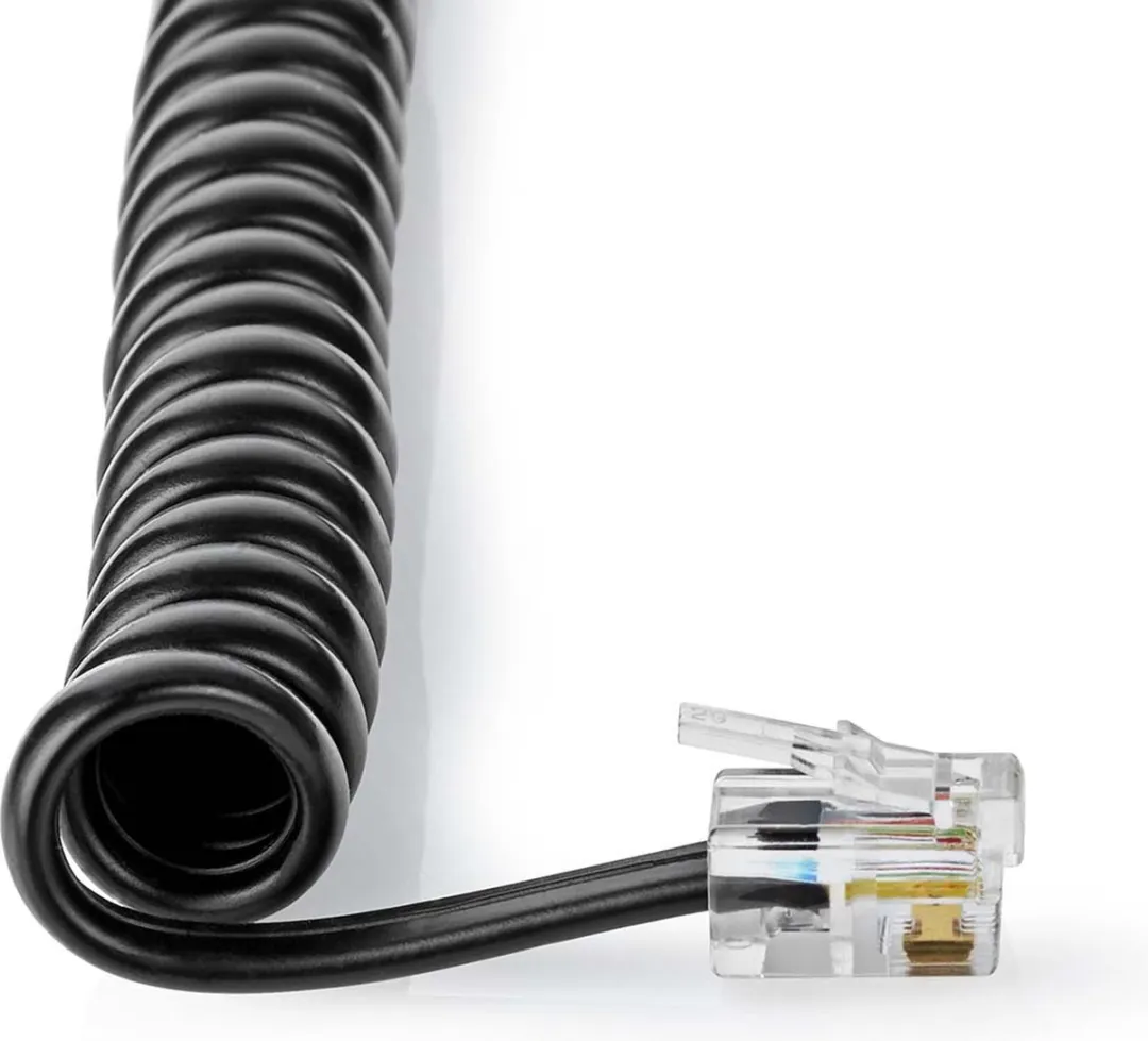 Nedis Telecomkabel TCGP90100BK50 RJ10 - 5m - Zwart