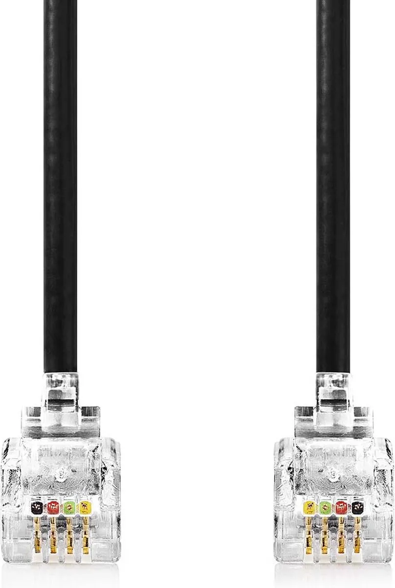 Nedis Telecomkabel TCGP90100BK50 RJ10