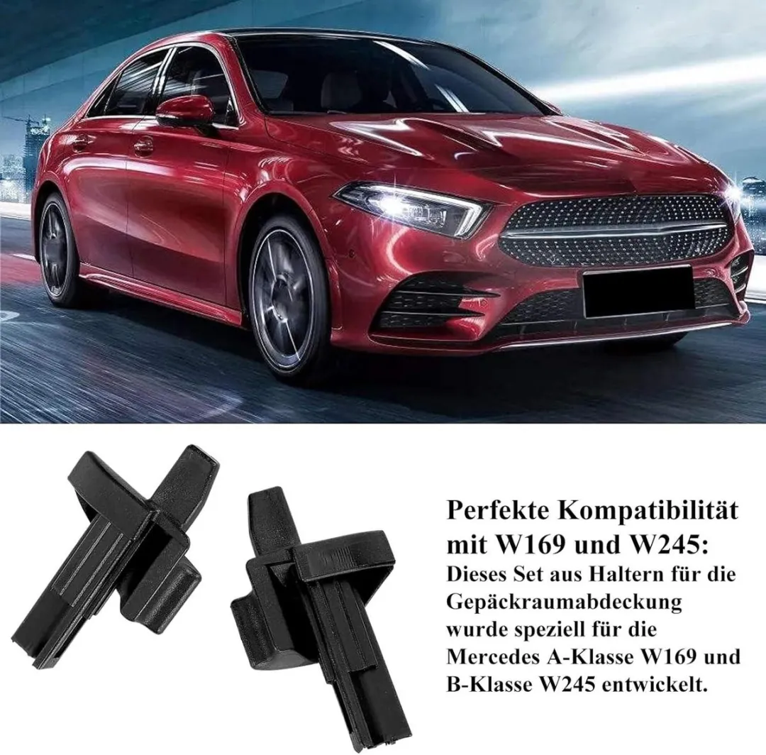 Mercedes Bagagebakafdekking W169/W245 - 2 Stuks - Zwart