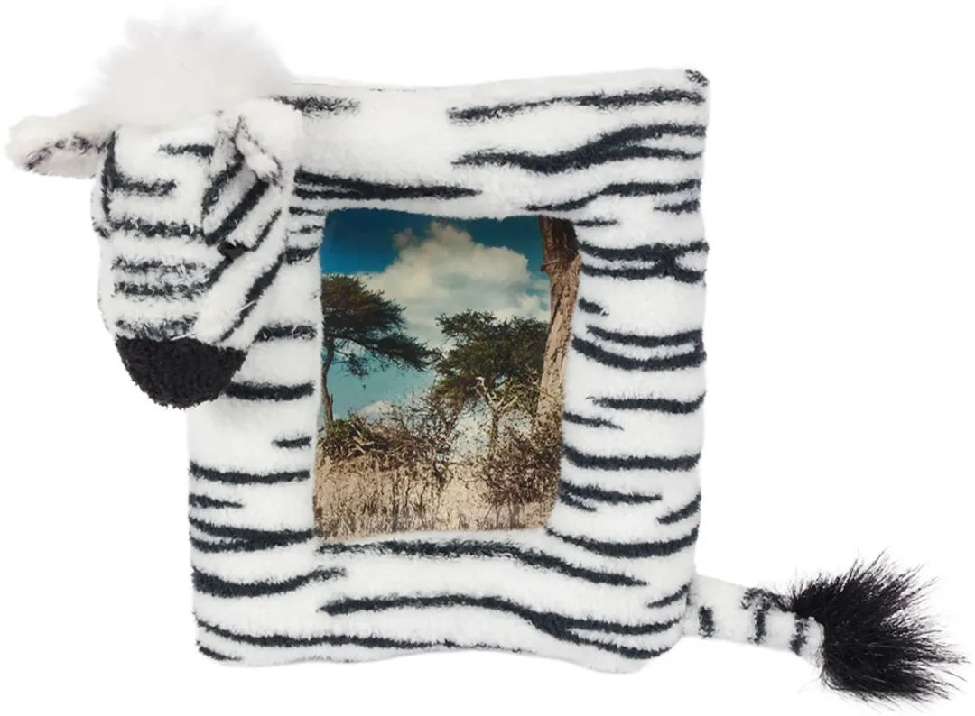 PIA Soft Toys Babypluche Zebra Fotokader 14cm