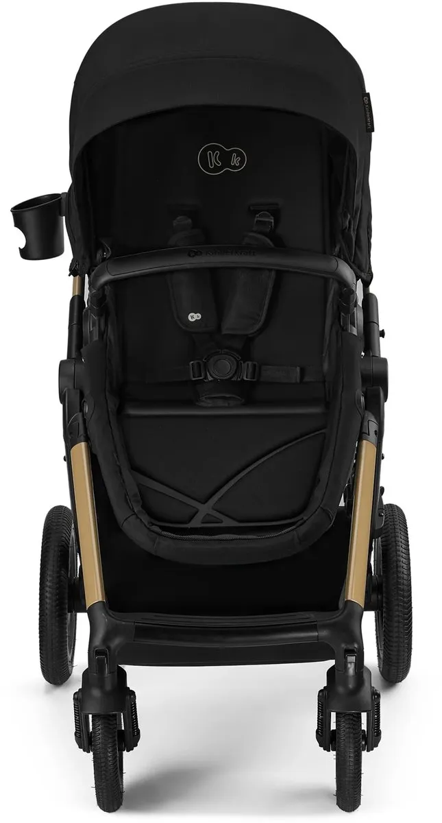 KinderKraft MOOV 2 XL AIR 3-in-1 Kinderwagen - MINK PRO i-Size Autostoel - Zwart