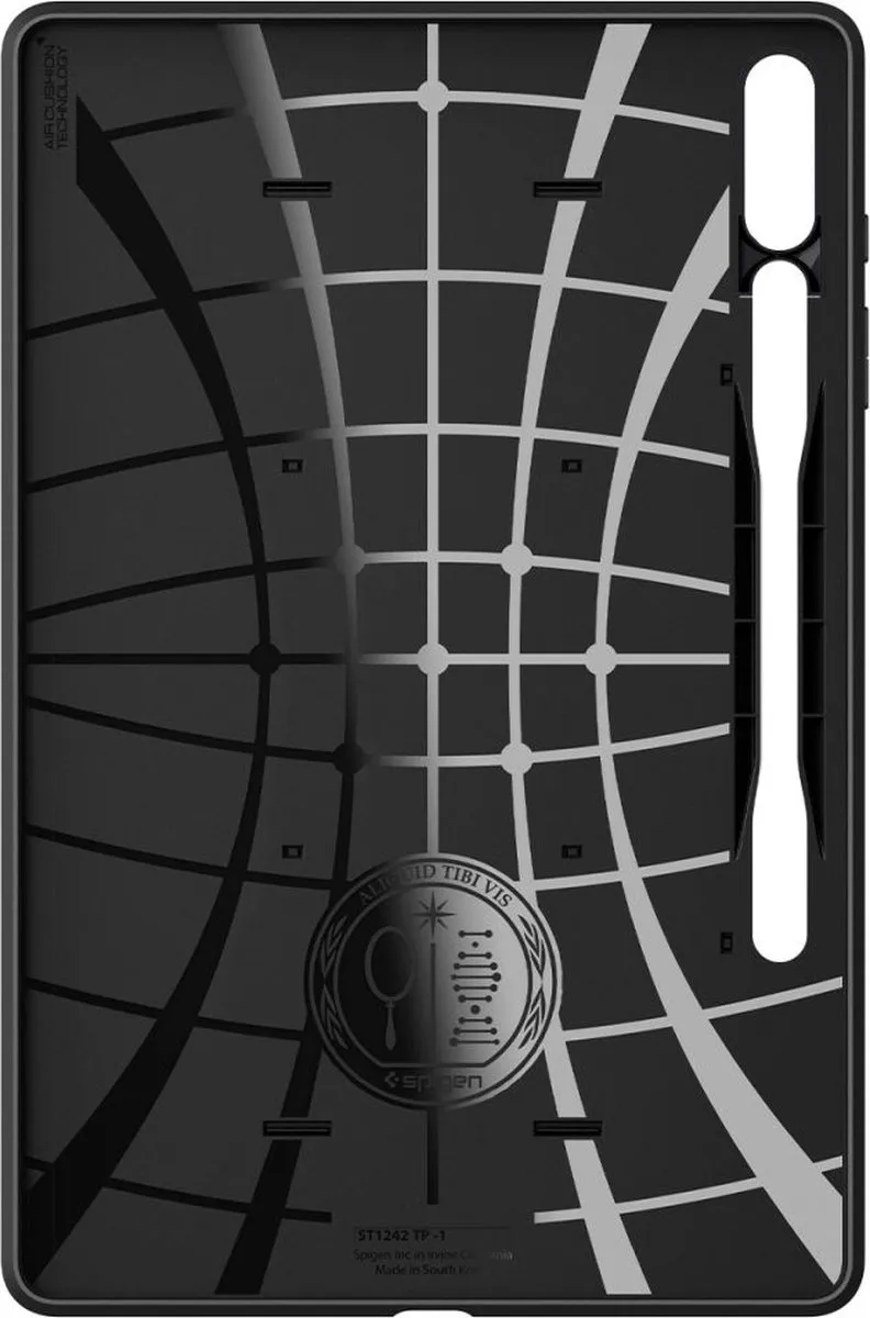 Spigen Tough Armor Pro ACS06835 Hoesje - Samsung Galaxy Tab S9+ Zwart