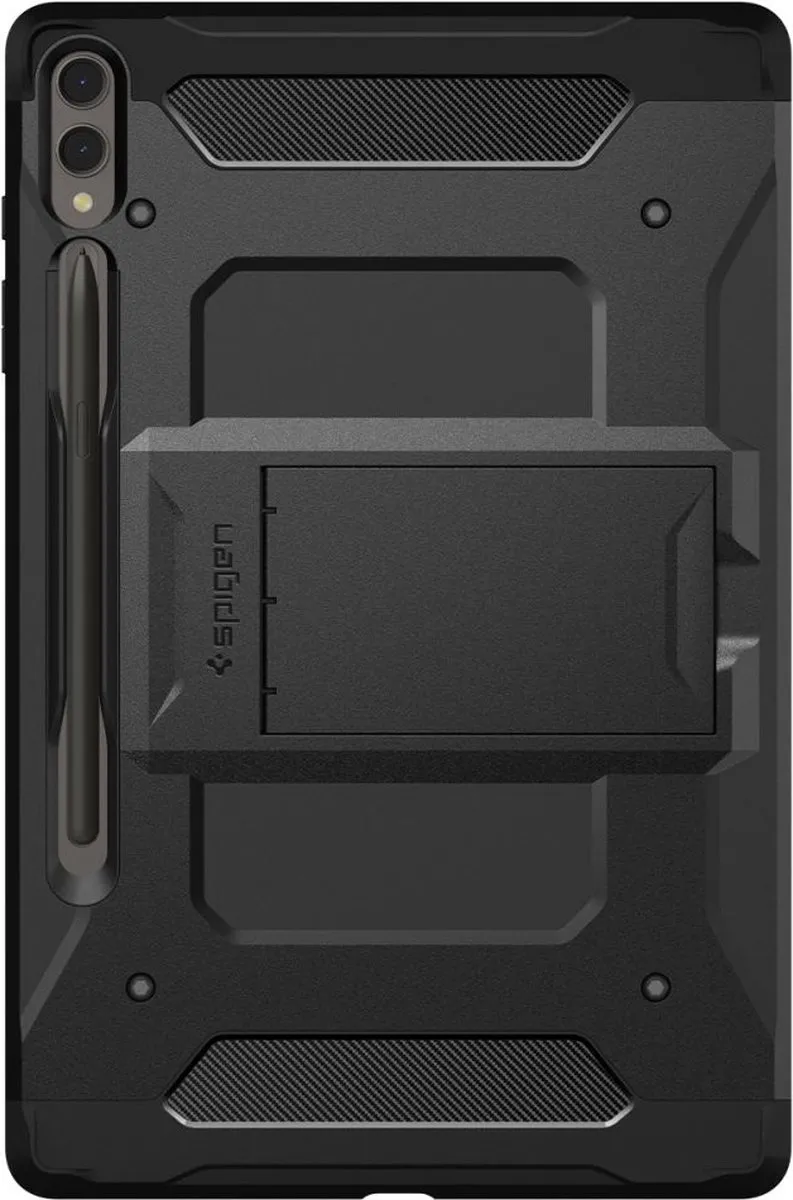 Spigen Tough Armor Pro ACS06835 Hoesje - Samsung Galaxy Tab S9+ Zwart