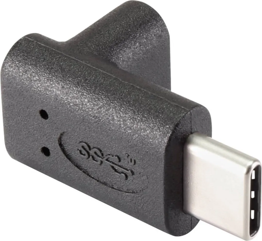 Renkforce RF-4538232 USB-C Adapter 90° - Zwart