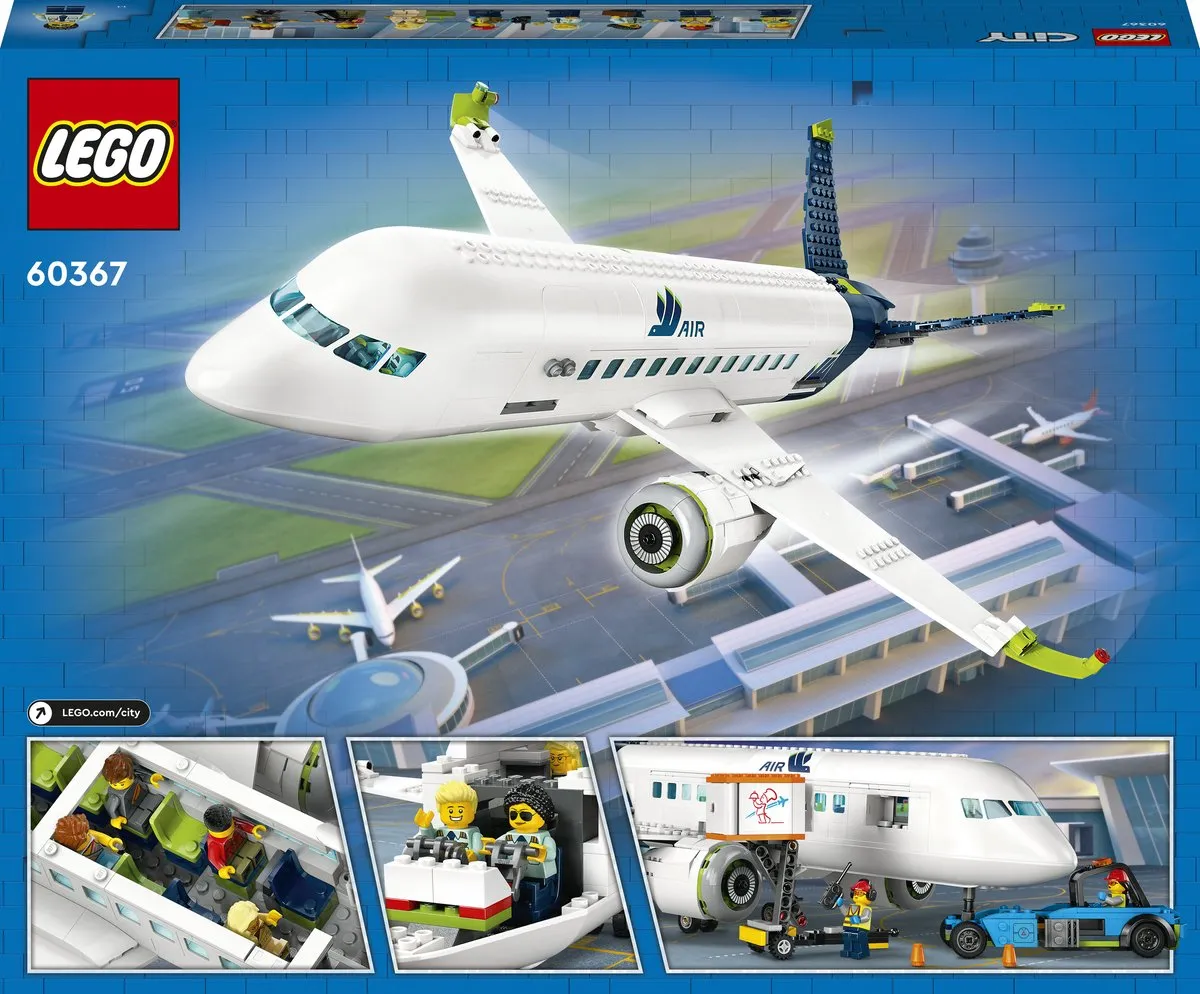 LEGO City Passagiersvliegtuig 60367 - 913 Stukken
