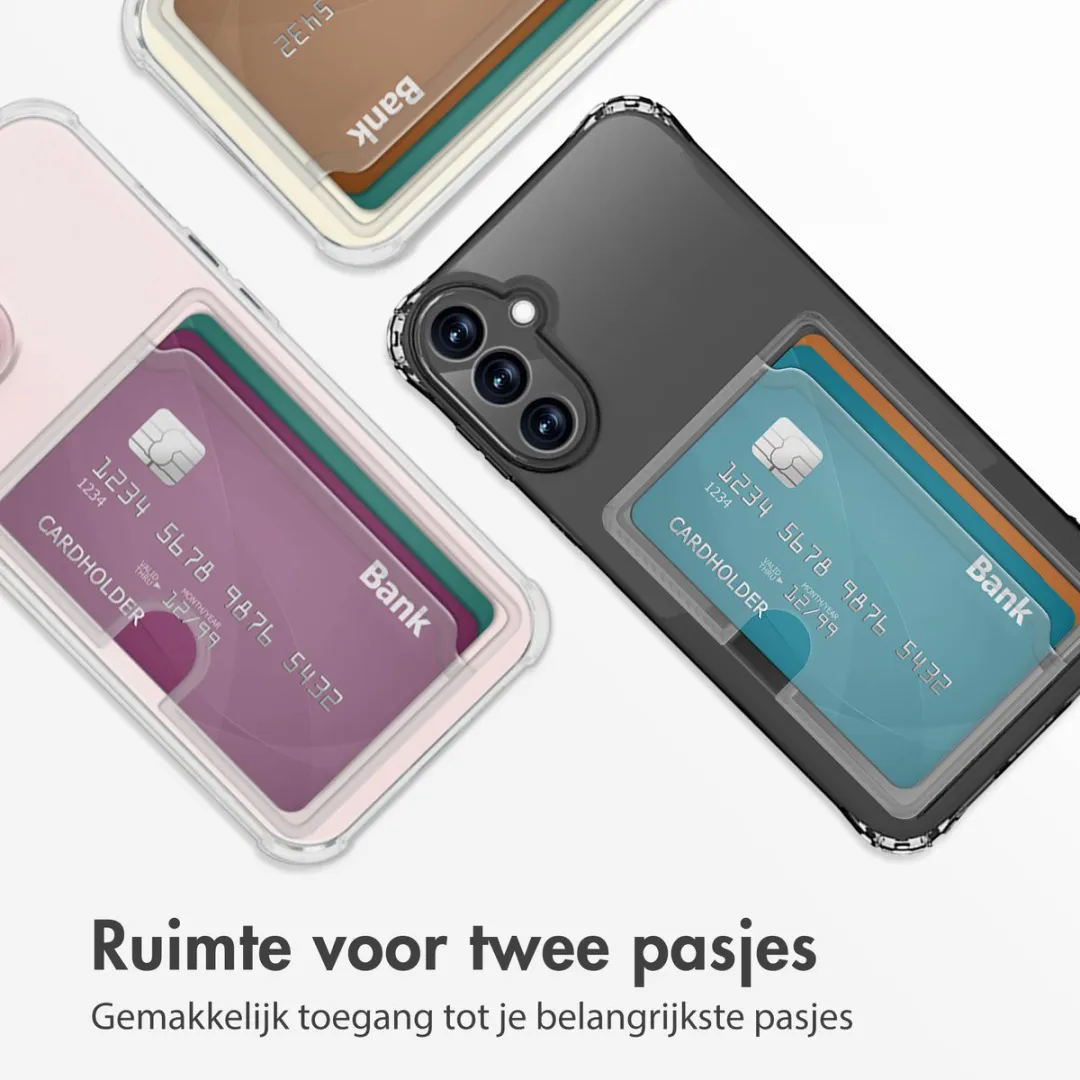Imoshion Hoesje Samsung Galaxy A35 - Transparant - 2 Pasjes
