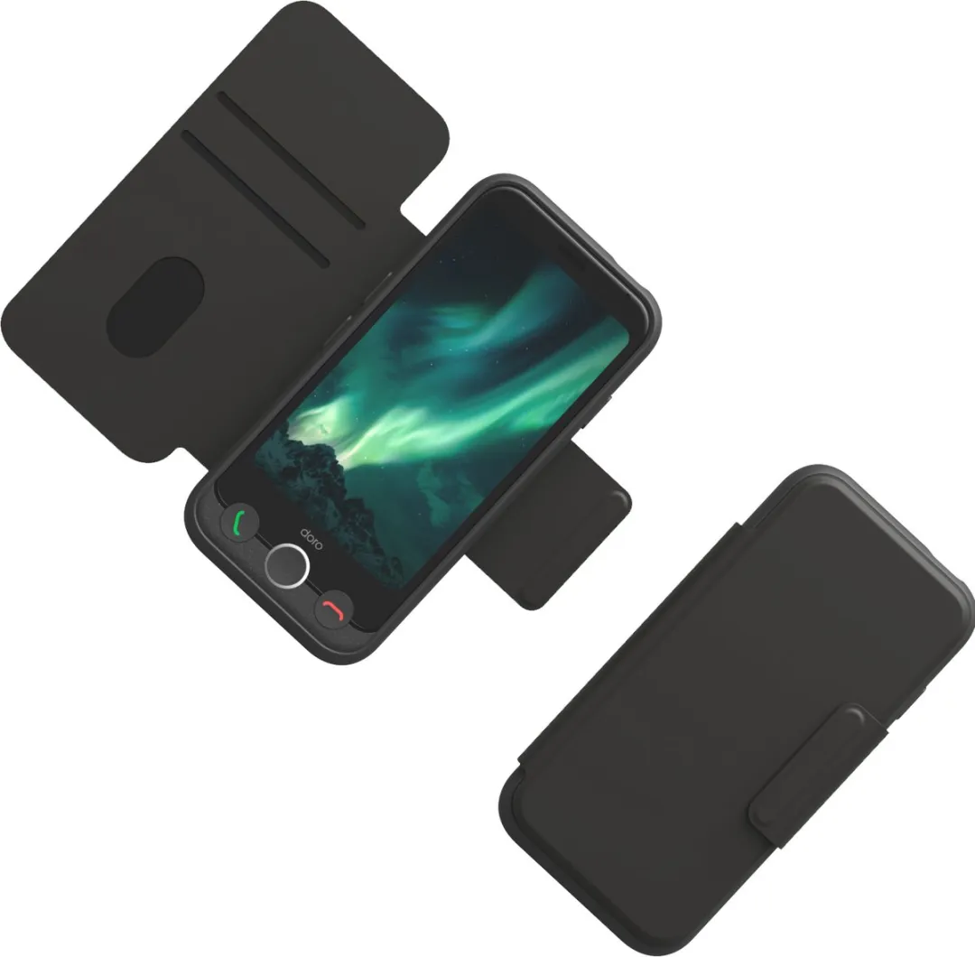 Doro Aurora A10 Wallet Case - 270-70867 - Zwart