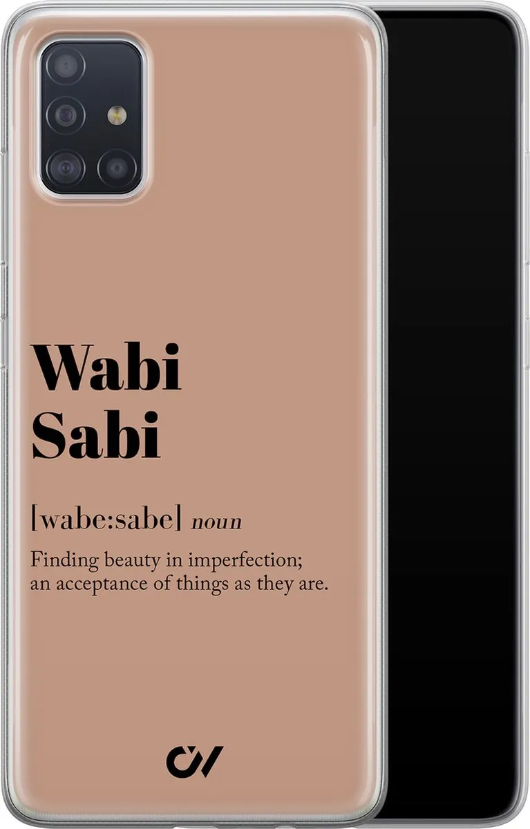 Casevibes Wabi Sabi Hoesje Samsung Galaxy A51 - Bruin