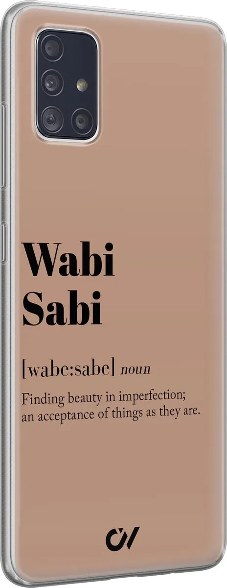 Casevibes Wabi Sabi Hoesje Samsung Galaxy A51 - Bruin