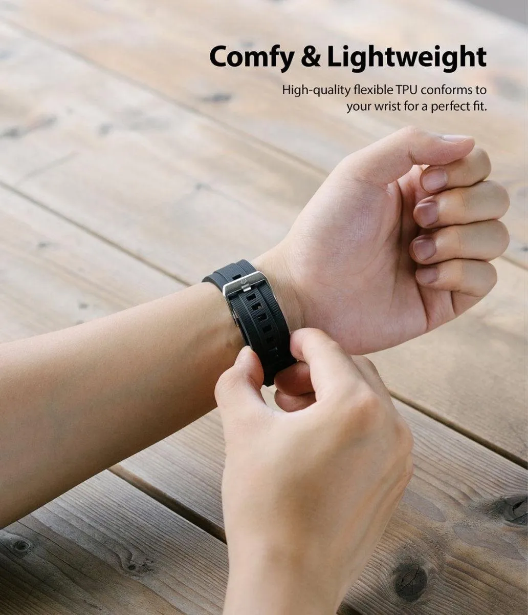 Ringke Rubber One Smartwatchband 22mm - Zwart