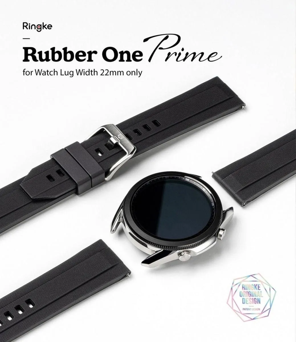 Ringke Rubber One Smartwatchband 22mm - Zwart - afbeelding 6 van 6
