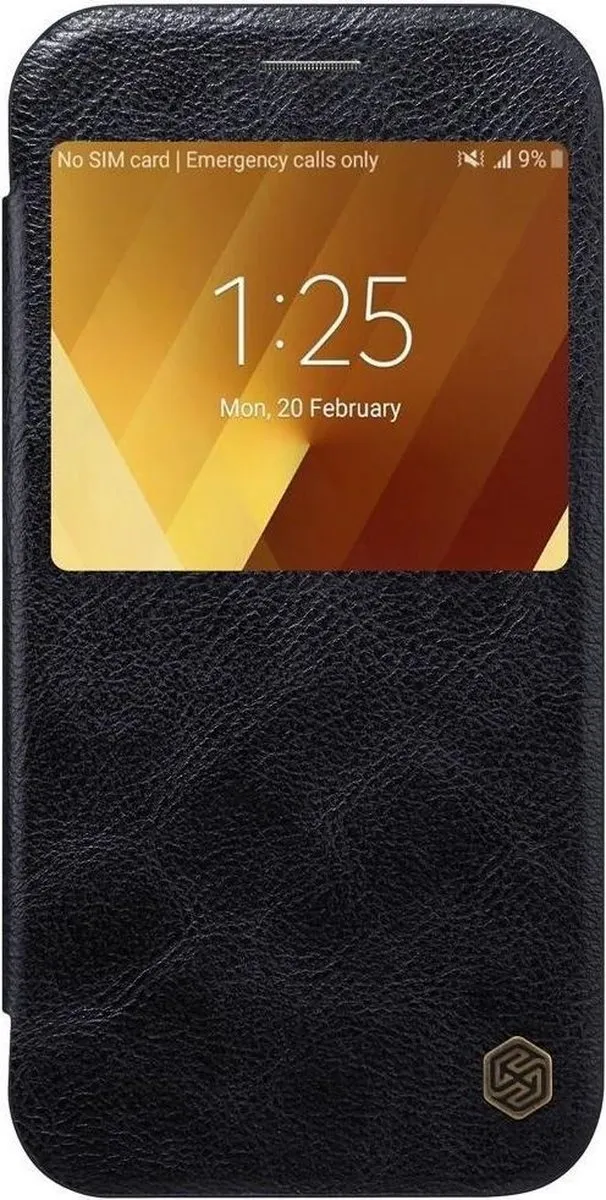 Nillkin Qin Book Case Samsung Galaxy A3 (2017) - Zwart - afbeelding 6 van 6