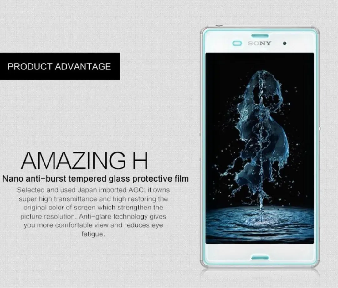 Nillkin Tempered Glass 9H Nano Beschermer Sony Xperia Z3 - afbeelding 6 van 6