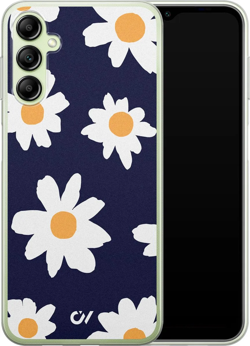 Casevibes Samsung Galaxy A14 5G Hoesje - Blauw Sweet Daisies