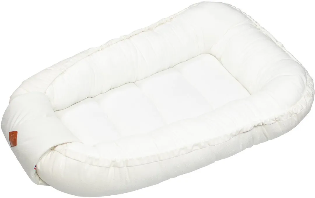 Sevira Kids - Babynest verkleiner van bed in katoenen mousseline - Ecru