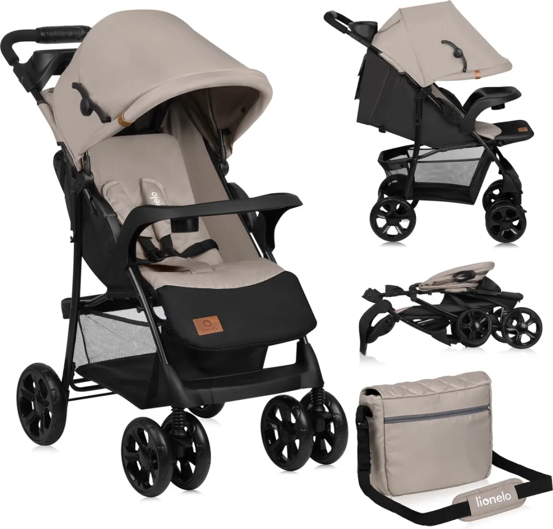 Lionelo Emma Plus Buggy - 5-Puntsgordel - Rugleuning tot ligpositie - 15 kg
