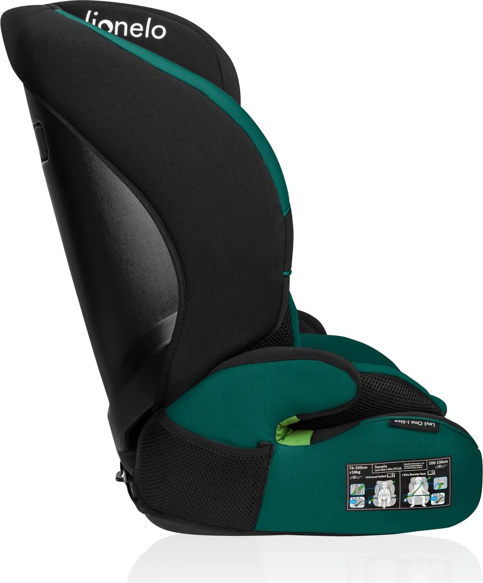 Lionelo Levi One i-Size Autostoeltje 76-150cm R129 - Groen
