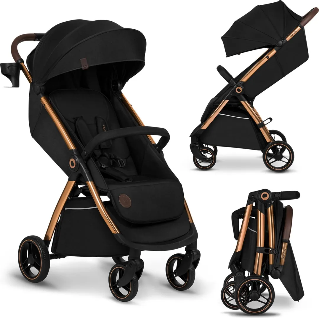 Lionelo Ingrid Kinderwagen - Groen - Auto-Folding - 360° EVA Wielen