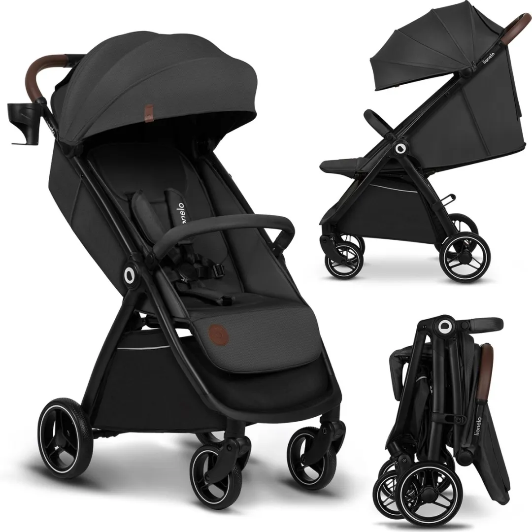 Lionelo Ingrid Kinderwagen - Groen - Auto-Folding - 360° EVA Wielen