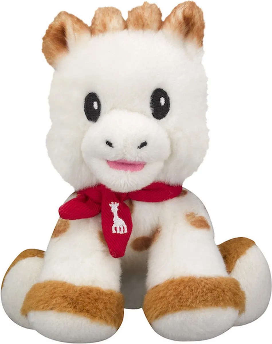 Sophie de Giraf Kerstmis Set - Rood/Beige
