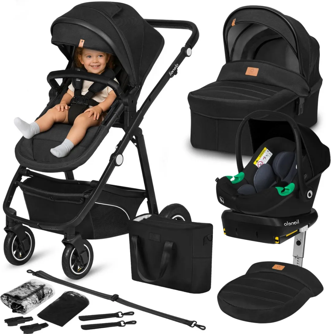 Lionelo Bianka Kinderwagen 4-in-1 - Reiswieg & Autostoel - 0-22kg - Beige