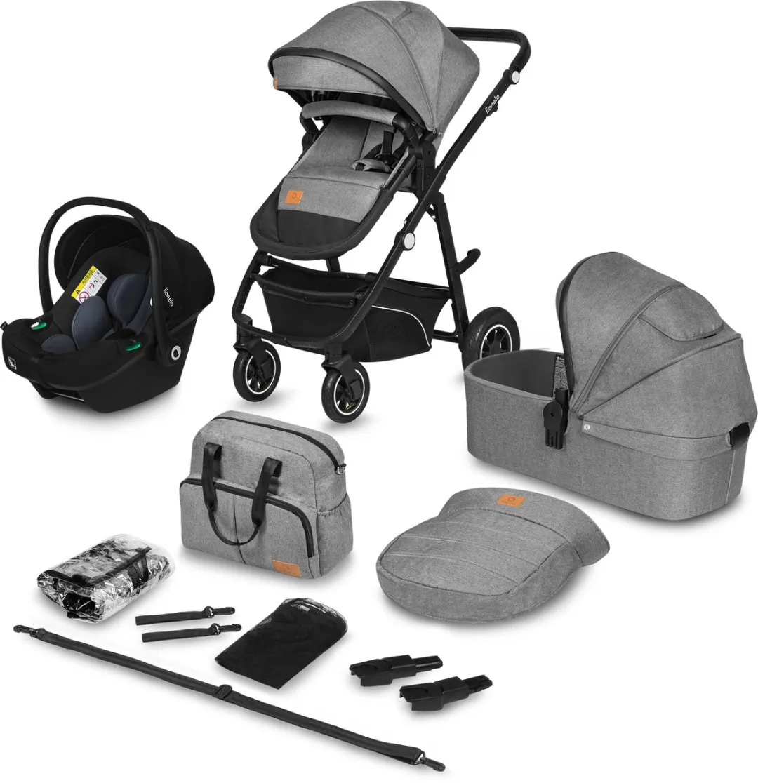 Lionelo Bianka Kinderwagen 4-in-1 - Reiswieg & Autostoel - 0-22kg - Beige