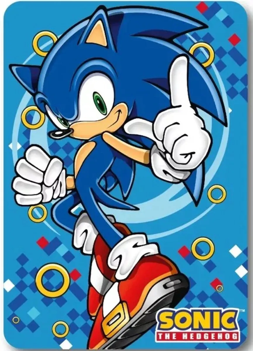 Sega Sonic Fleece Deken 100x140cm