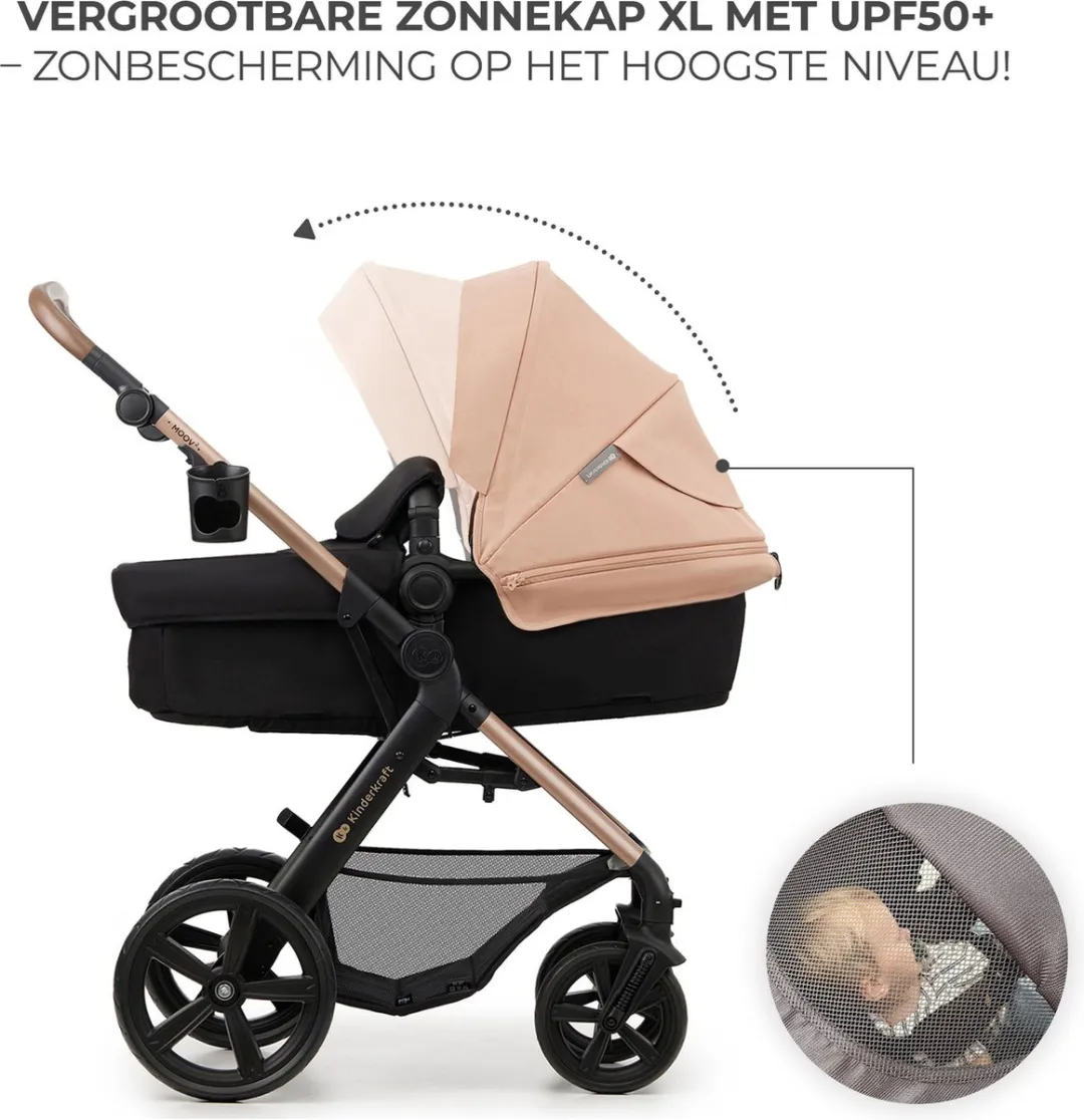 KinderKraft MOOV 2 3-in-1 Kinderwagen - Beige