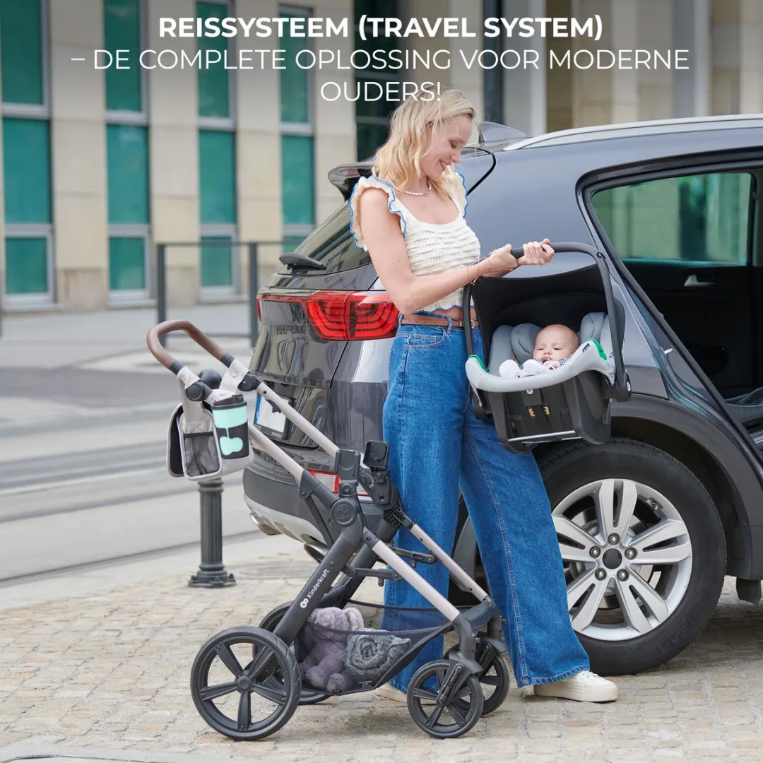 KinderKraft MOOV 2 3-in-1 Kinderwagen - Beige