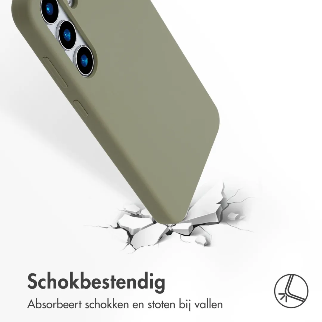 Accezz Hoesje Samsung Galaxy S25 Plus - Olijfgroen MagSafe