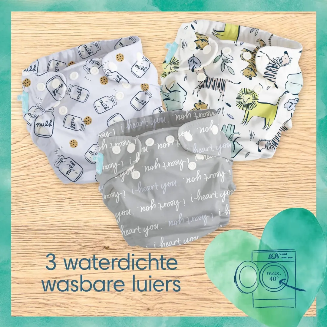 Pampers Harmonie Hybrid - Wasbare Luiers Voor Baby’s - 3 Wasbare Luiers