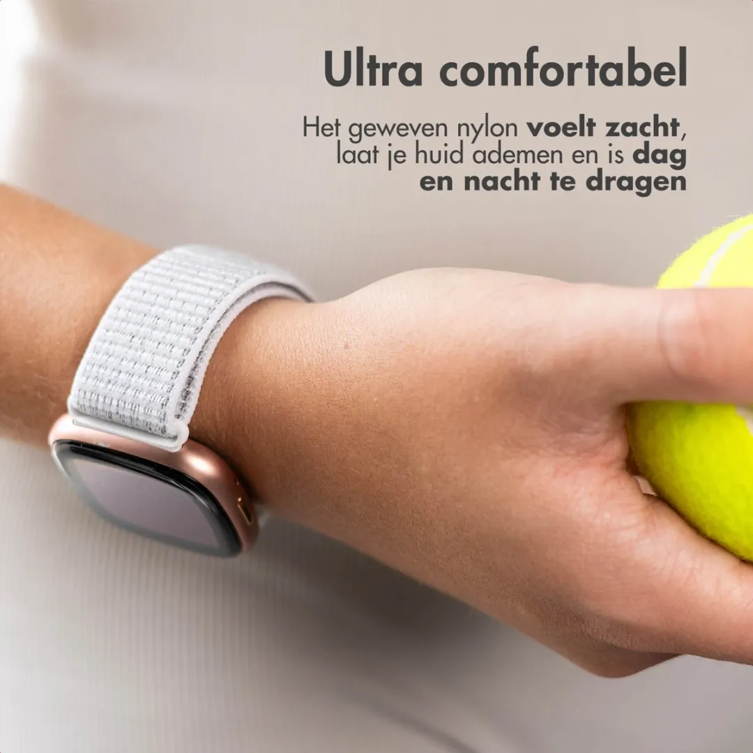 Imoshion Nylon Bandje Fitbit Sense/Versa - Grijs