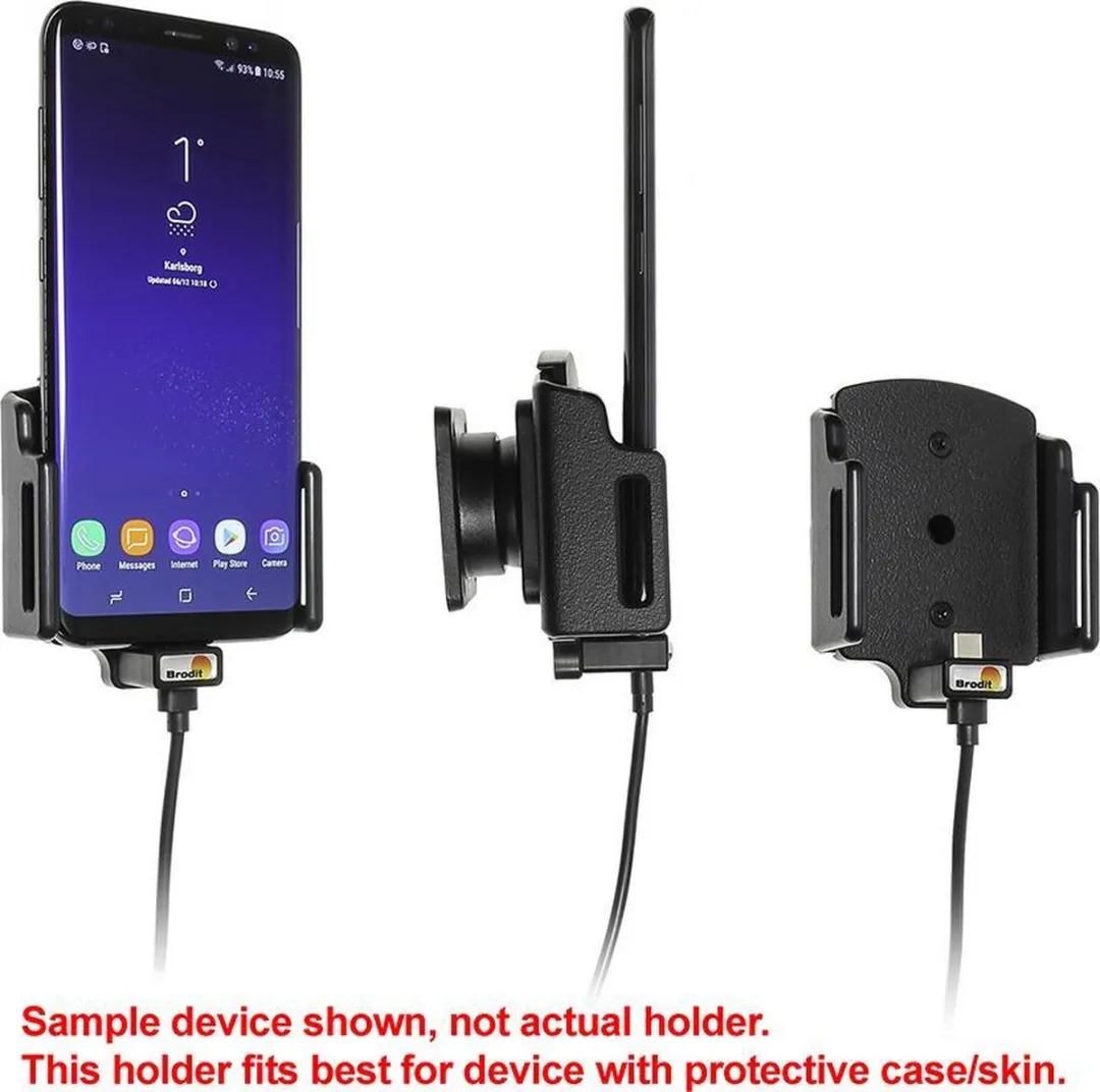 Brodit Universele USB-C Houder 521842 - 62-77mm