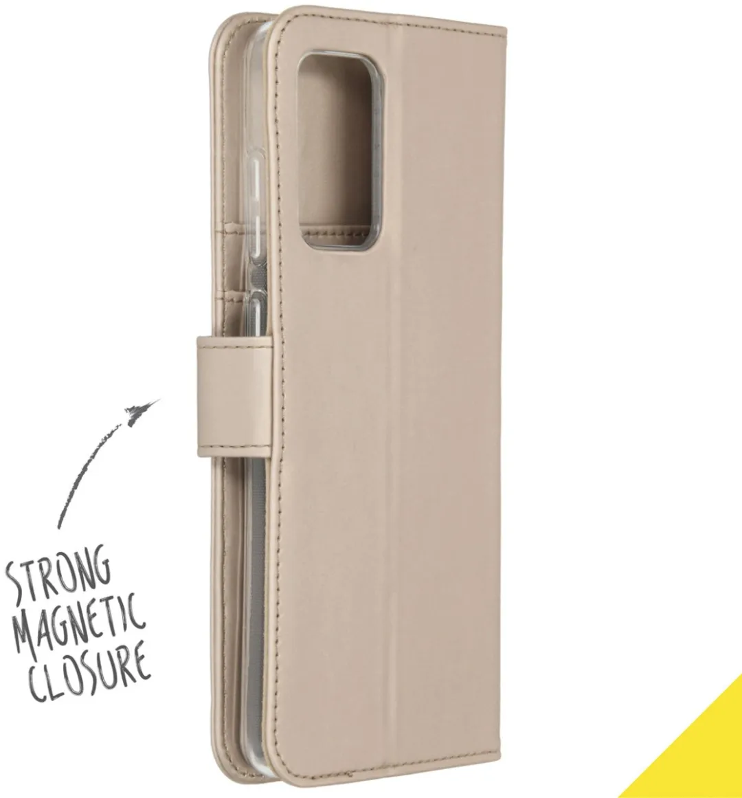 Accezz Hoesje Samsung Galaxy A72 Goud - 3 Pasjes