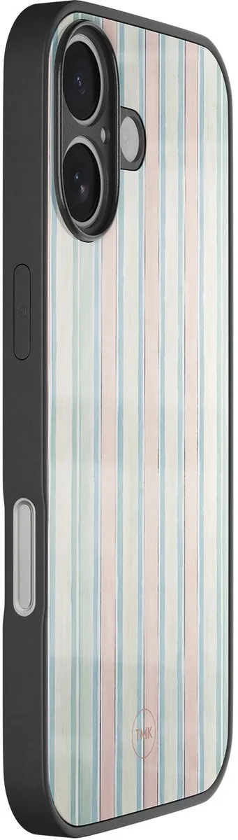 Casevibes iPhone 16 Hoesje Pastel Strepen - Multi - TPU Luxe