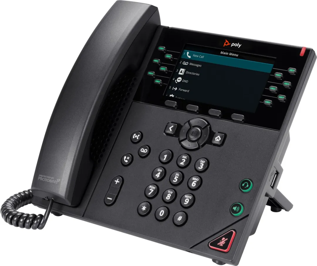 Poly VVX 450 IP Telefoon - 12 Regels - Zwart