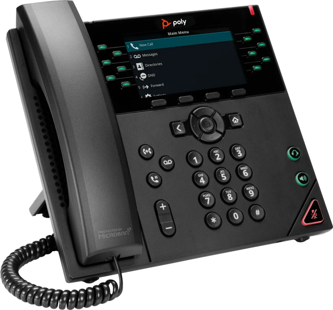 Poly VVX 450 IP Telefoon - 12 Regels - Zwart