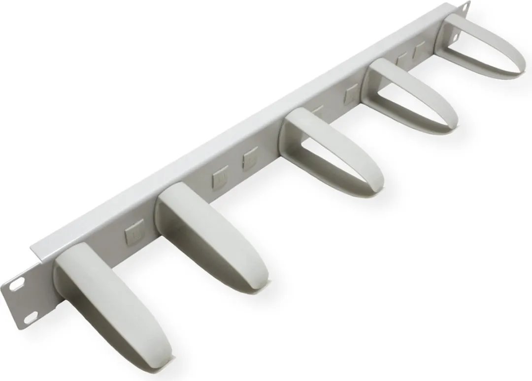Value 19" Frontpaneel 1HE - 5 Kabelogen - Grijs