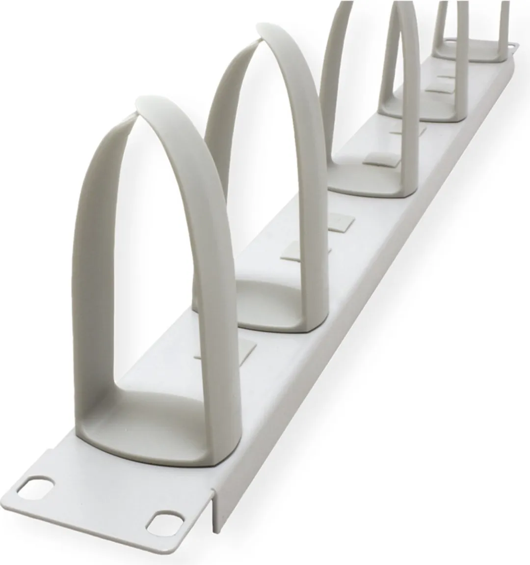 Value 19" Frontpaneel 1HE - 5 Kabelogen - Grijs