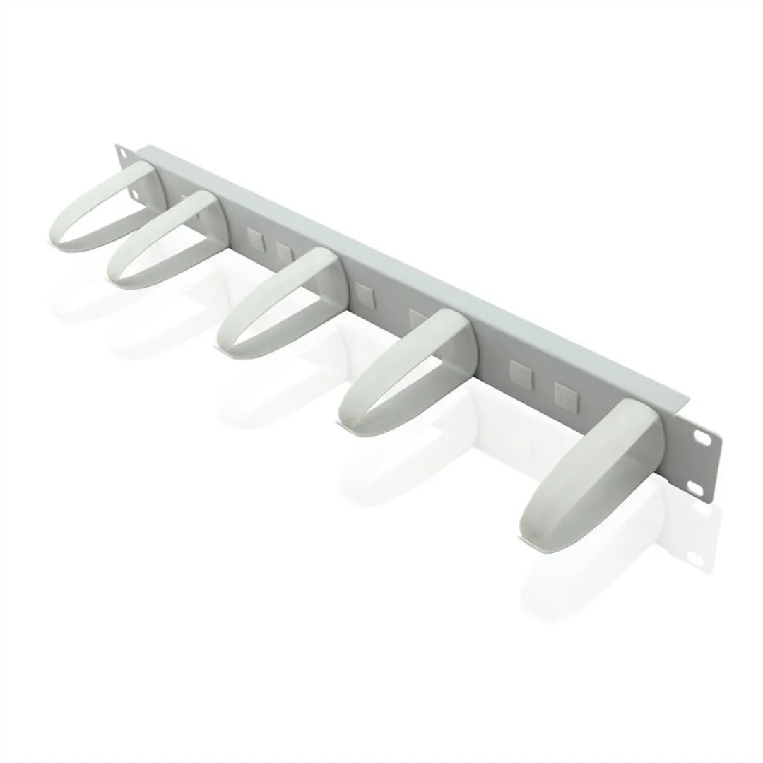 Value 19" Frontpaneel 1HE - 5 Kabelogen - Grijs