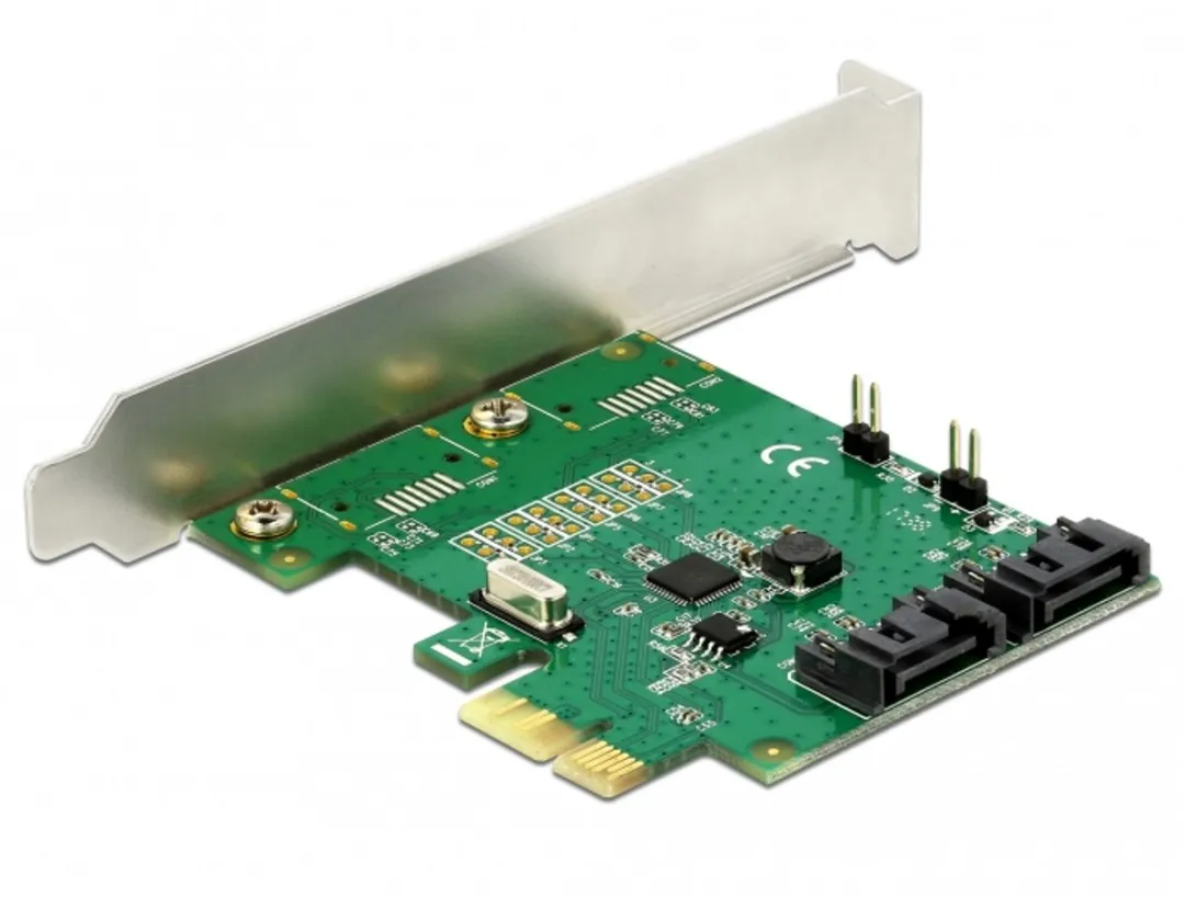 Delock 2-Port SATA RAID PCIe Kaart - Groen