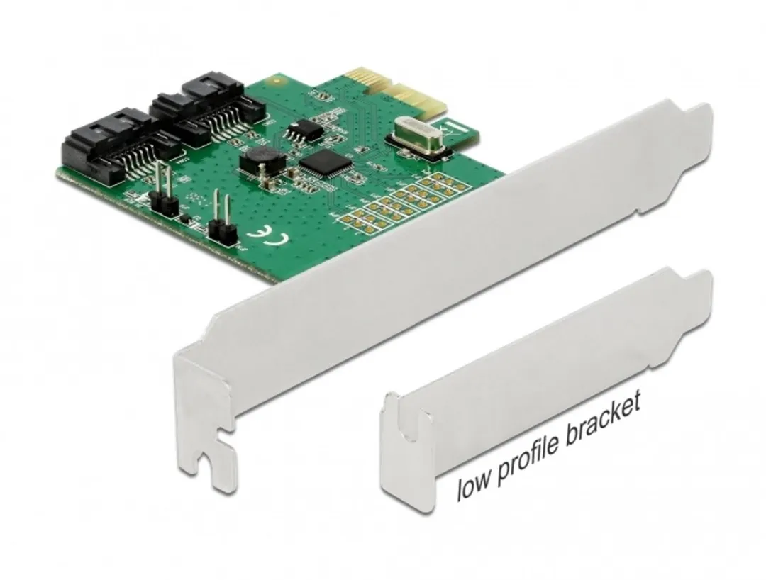 Delock 2-Port SATA RAID PCIe Kaart - Groen