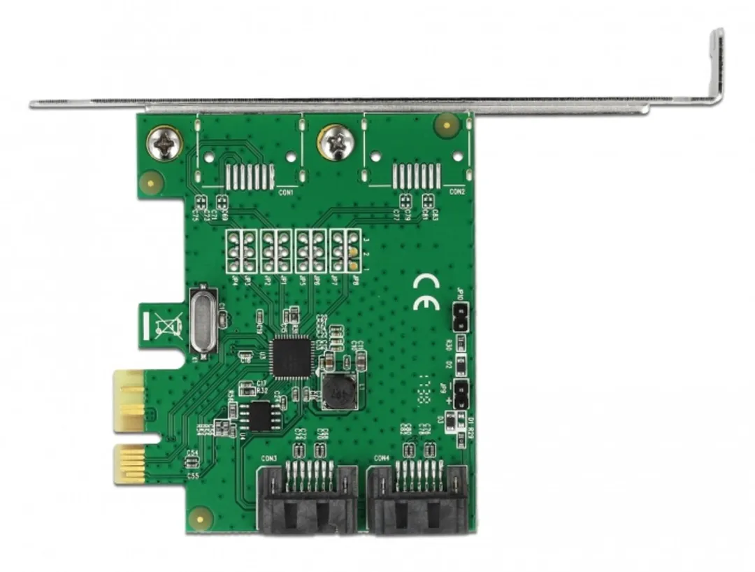 Delock 2-Port SATA RAID PCIe Kaart - Groen