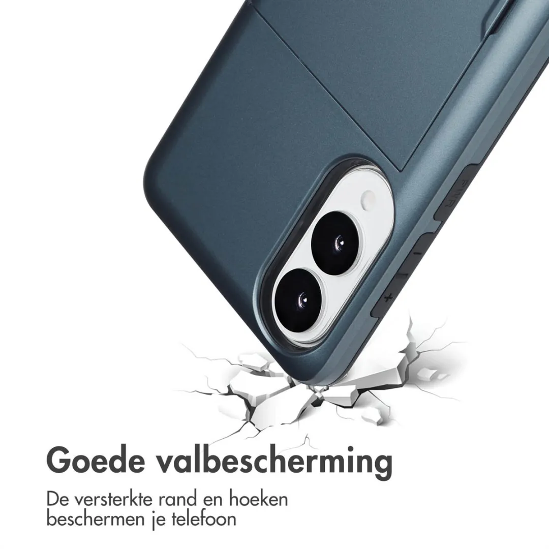 Imoshion Hoesje Samsung Galaxy S25 Edge - Donkerblauw - 2 Pasjes