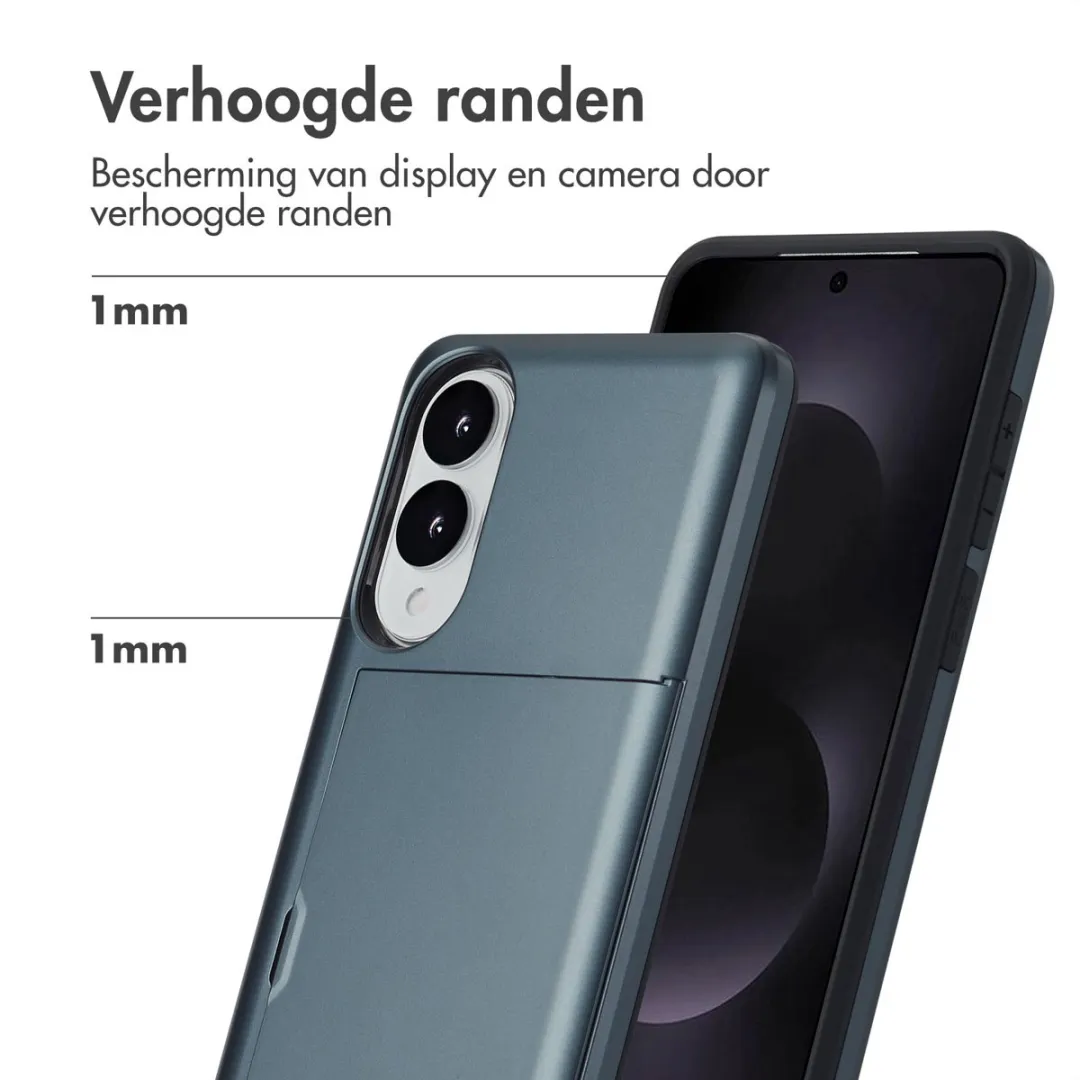 Imoshion Hoesje Samsung Galaxy S25 Edge - Donkerblauw - 2 Pasjes