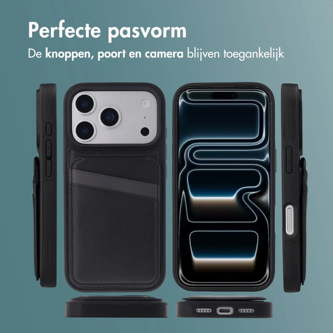Imoshion Hoesje iPhone 17 Pro - 2 Pasjes - Zwart - afbeelding 6 van 6