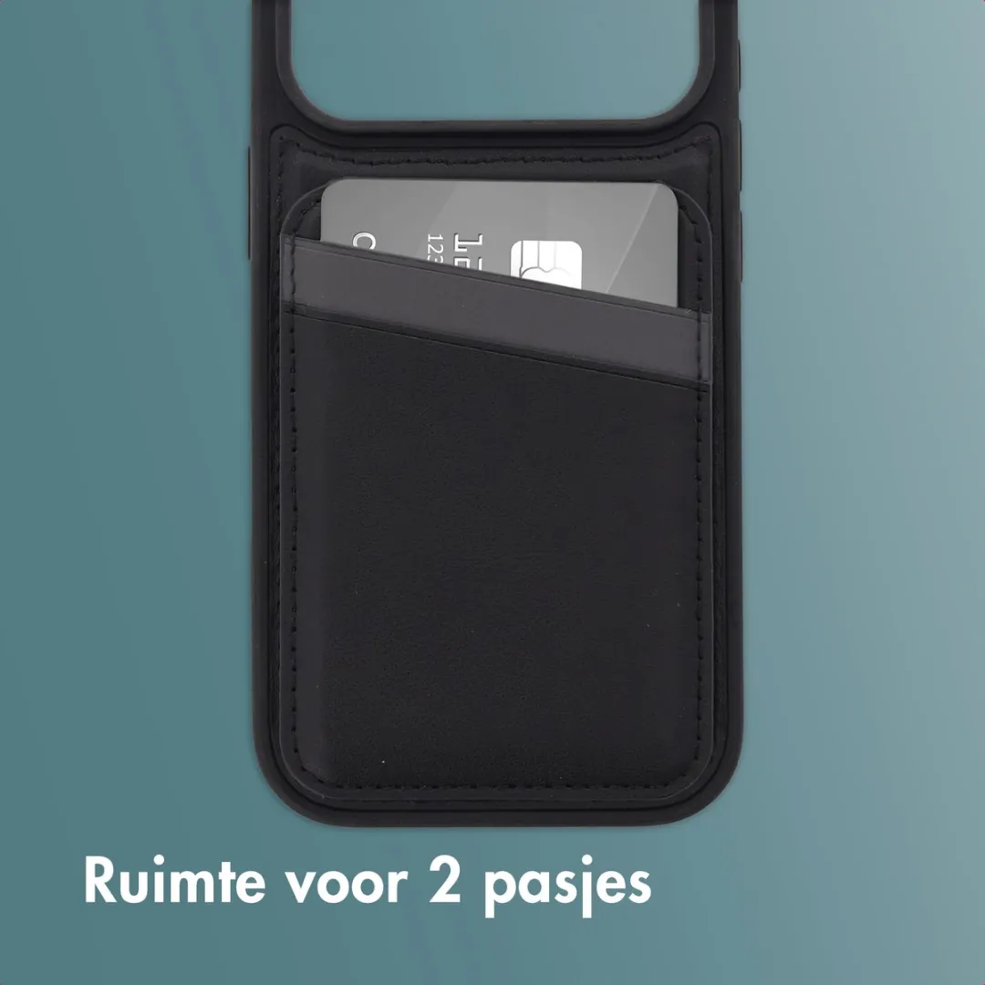 Imoshion Hoesje iPhone 17 Pro - 2 Pasjes - Zwart